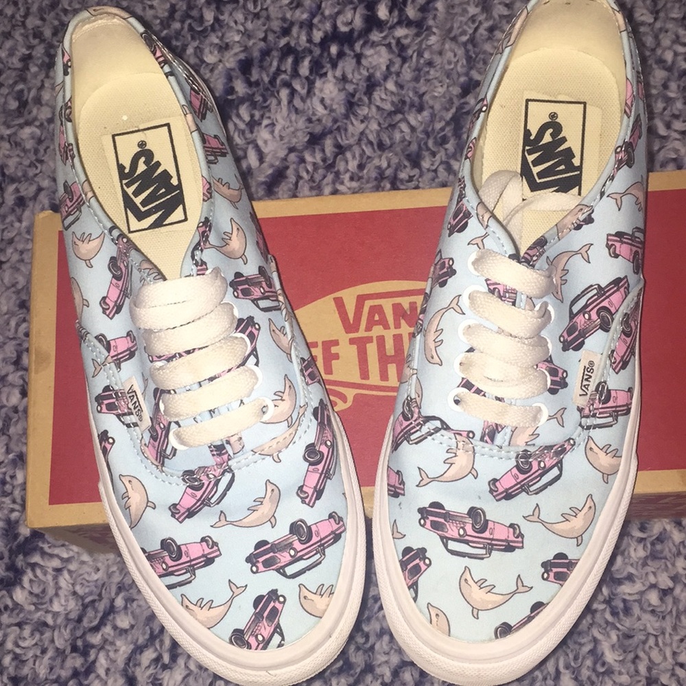 Vans (dolphins and pink jeeps)